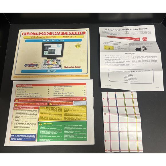Snap Circuits Extreme SC-750 750 Computer Interface Projects STEM 99% Complete - Picture 6 of 15